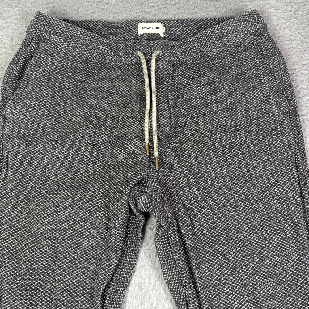 Taylor Stitch Apres Pant Mens L (34x29) Gray Knit Natural Sashiko Jogger